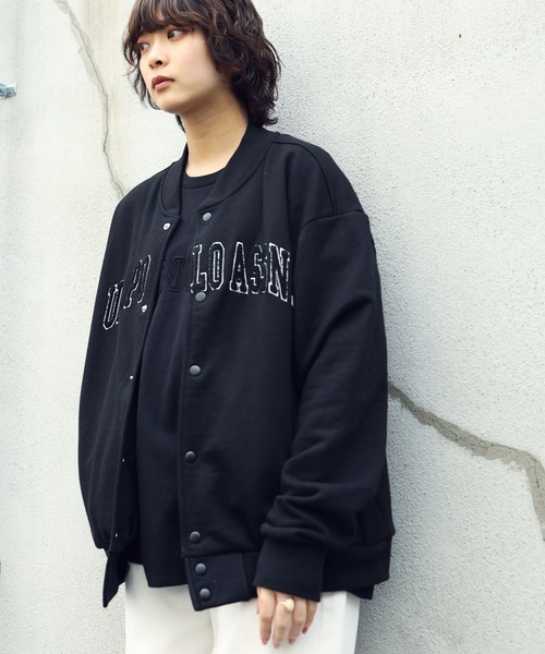 U.S. POLO ASSN.（ユーエスポロアッスン） スタジャン LARGE ブラック