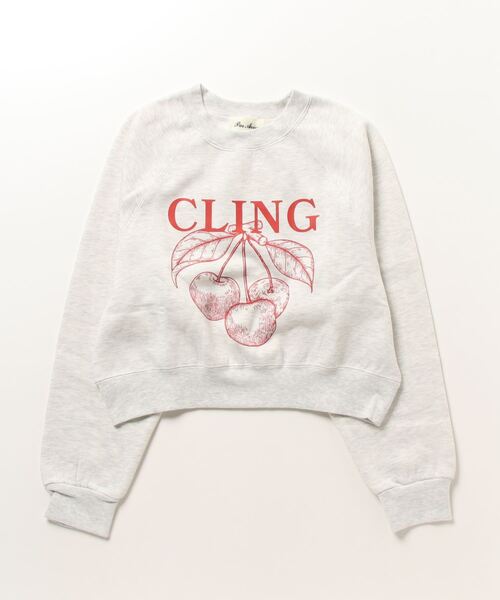 「paravion」 スウェットカットソー FREE グレー レディース_画像2