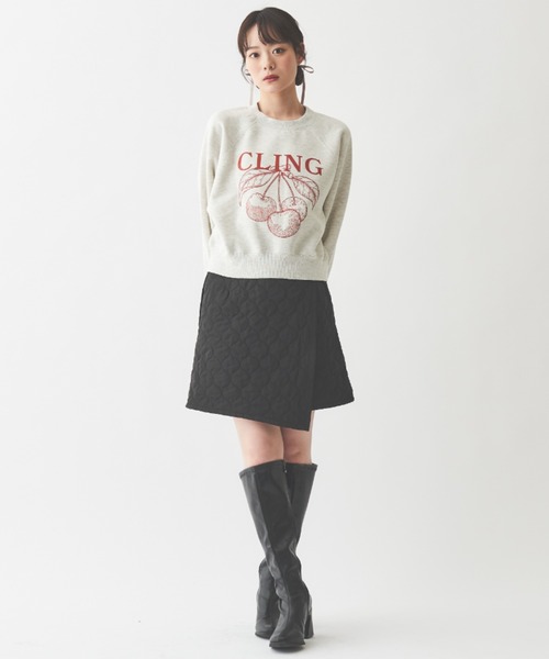 「paravion」 スウェットカットソー FREE グレー レディース_画像3