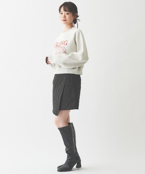 「paravion」 スウェットカットソー FREE グレー レディース_画像5