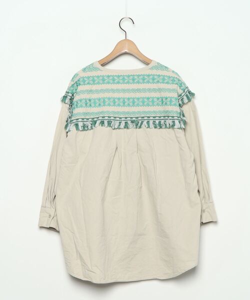 「KBF」 長袖ブラウス ONE SIZE ベージュ レディース_画像2