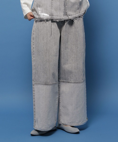 niko and…（ニコアンド） デニムパンツ MEDIUM ライトブルー