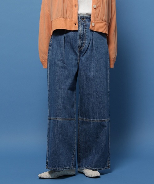 niko and…（ニコアンド） デニムパンツ MEDIUM ライトブルー