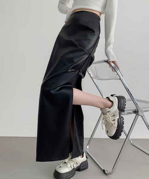 「SHEENA」 「LADY LIKE」タイトスカート M ブラック レディース_画像3