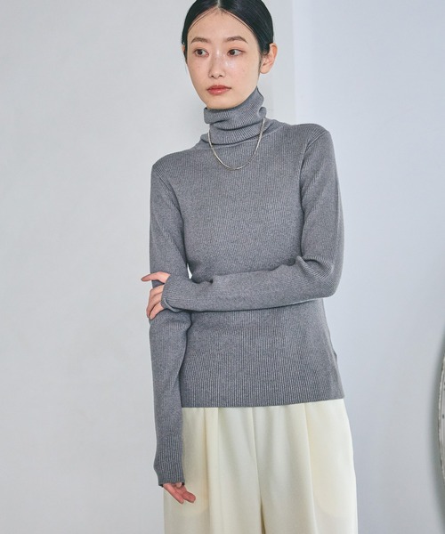 未使用に近い✴︎HOUSE OF LOTUS ハイネック ラクーンニット タートル 未使用に近い✴︎HOUSE OF LOTUS ハイネック ラクーンニット タートル