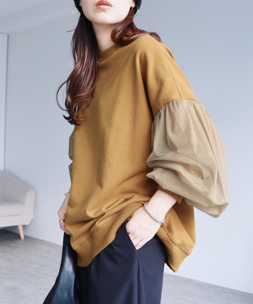 「reca」 スウェットカットソー FREE オフホワイト レディース_画像4