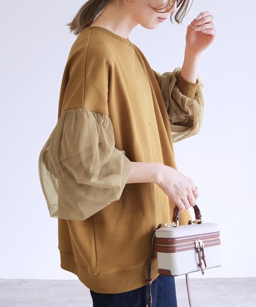 「reca」 スウェットカットソー FREE オフホワイト レディース_画像6