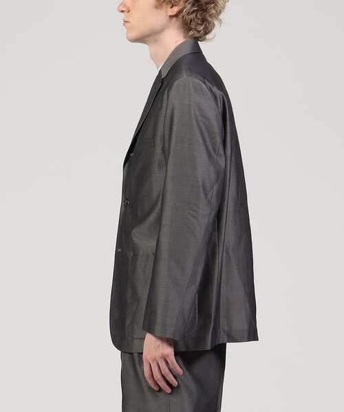 【おまつさん専用】TOMORROWLAND ビジネスジャケット グレー 48 TOMORROWLAND（トゥモローランド） テーラードジャケット 48 グレー