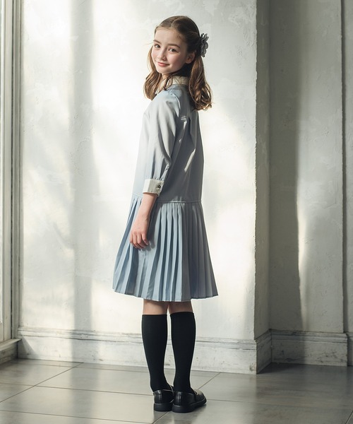 DRESCCO（ドレスコ） ワンピース ブルーグレープリーツシャツ