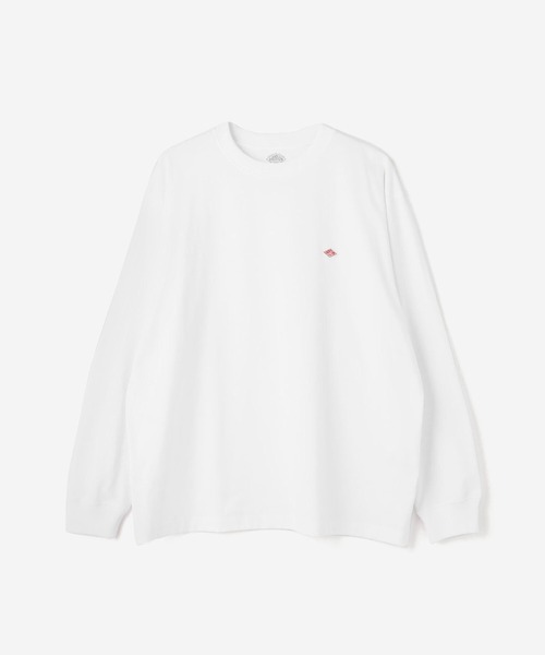 Danton（ダントン） 長袖Tシャツ S ホワイト メンズ : ZOZOTOWN Yahoo
