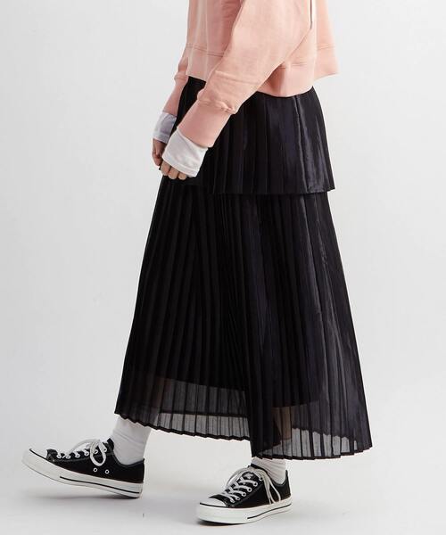 CONVERSE TOKYO スカート LAYERED PLEATS SKIRT : ZOZOTOWN Yahoo!店
