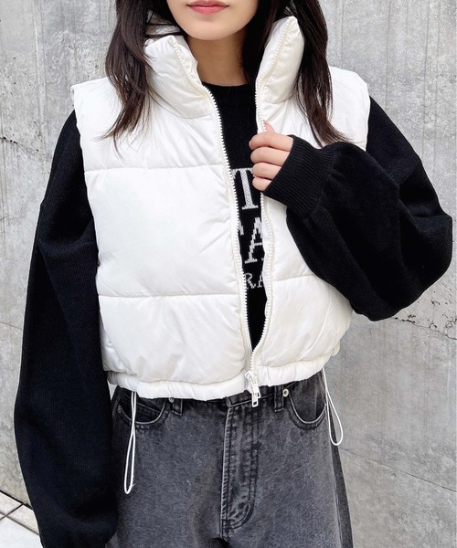 「INGNI」 ベスト M オフホワイト レディース_画像3