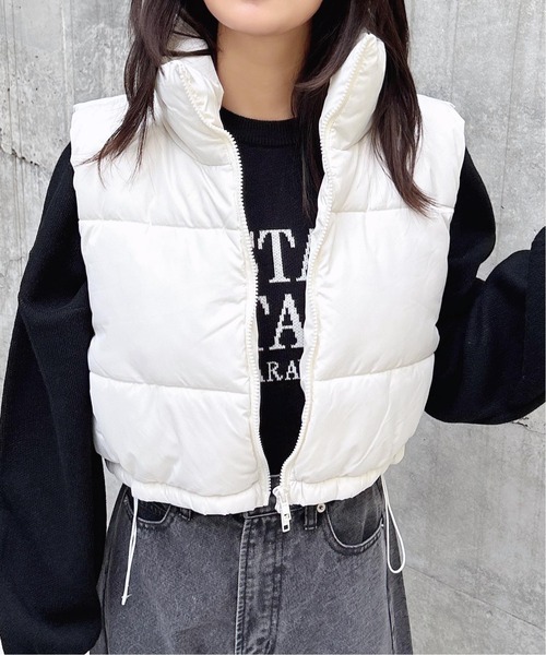 「INGNI」 ベスト M オフホワイト レディース_画像4