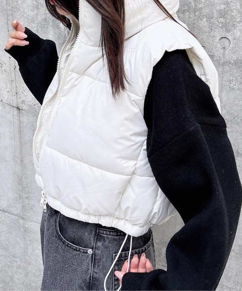 「INGNI」 ベスト M オフホワイト レディース_画像5