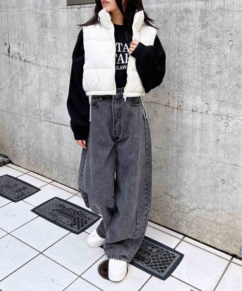 「INGNI」 ベスト M オフホワイト レディース_画像8