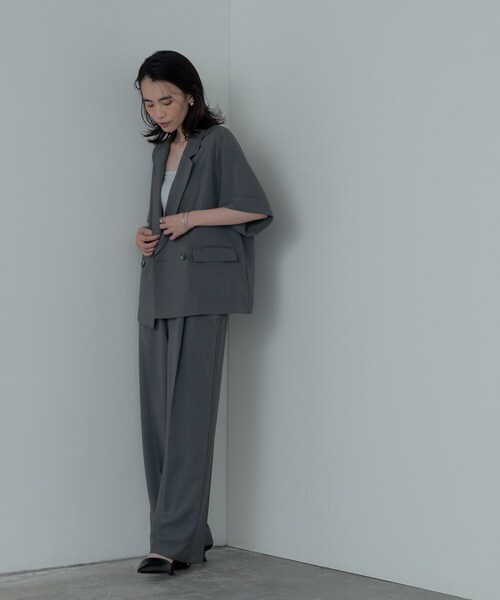 「GALLEST」 イージーパンツ 38 ベージュ レディース_画像3