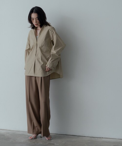 「GALLEST」 イージーパンツ 38 ベージュ レディース_画像9