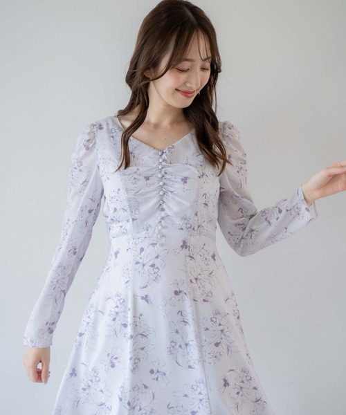 「NOELA」 長袖ワンピース S ベージュ レディース_画像8