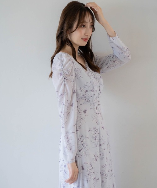 「NOELA」 長袖ワンピース S ベージュ レディース_画像9