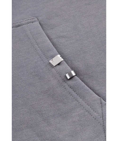 パーカー ジップフーディ｜Dagger Cross Leather Patch Zip Hoodie｜Unknown London メンズ レディース