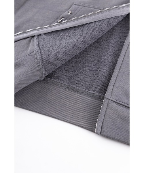 パーカー ジップフーディ｜Dagger Cross Leather Patch Zip Hoodie｜Unknown London メンズ レディース