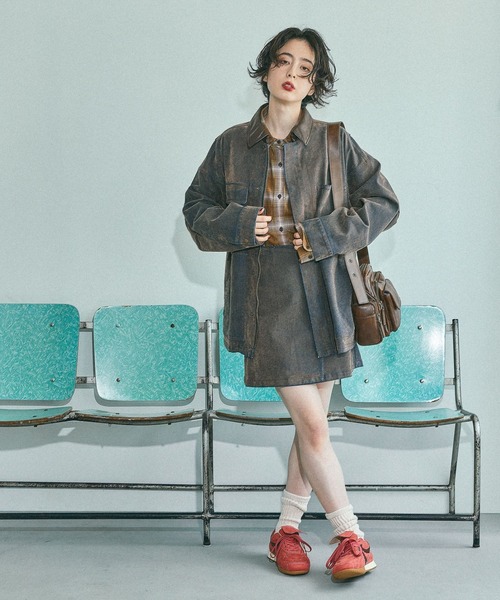 niko and…（ニコアンド） デニムジャケット FREE ベージュ レディース