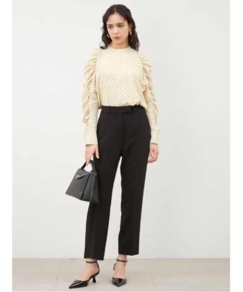 [Mila Owen] длинный рукав блуза 0 бежевый женский 