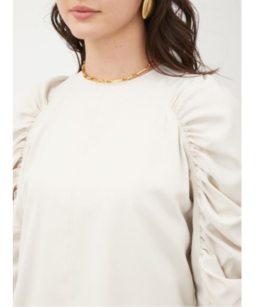 [Mila Owen] длинный рукав блуза 0 бежевый женский 