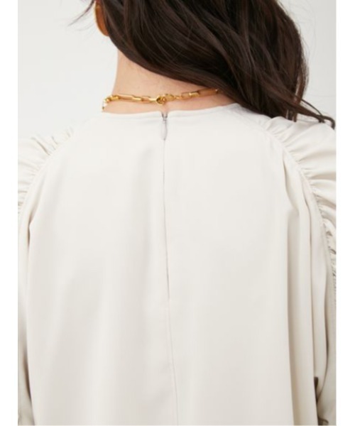 [Mila Owen] длинный рукав блуза 0 бежевый женский 