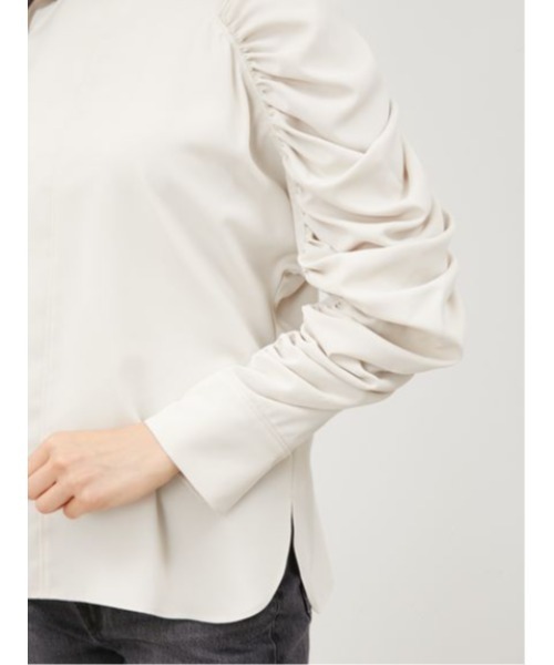 [Mila Owen] длинный рукав блуза 0 бежевый женский 