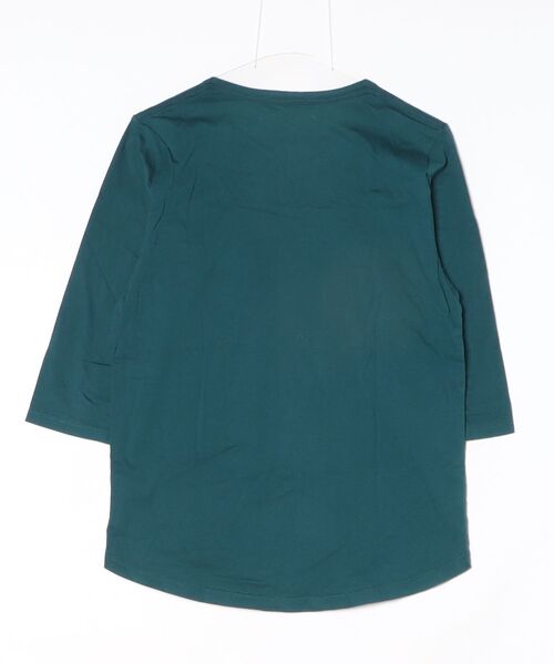 「Curly」 7分袖Tシャツ 1 ブルー メンズ_画像2