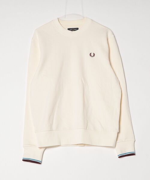 FRED PERRY」 スウェットカットソー M アイボリー レディース FRED 