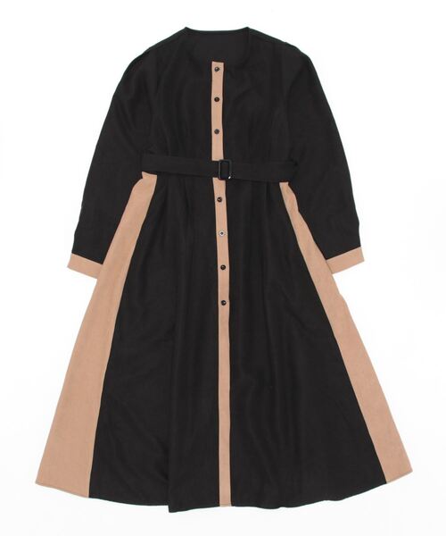 「BANNER SELECT」 長袖ワンピース L ベージュ レディース_画像3