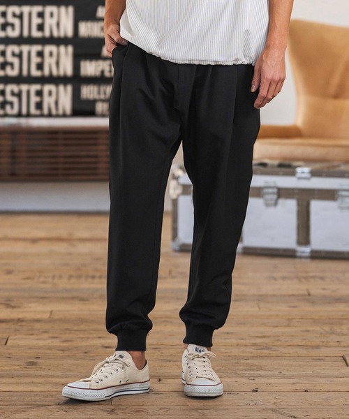 CAMBIO（カンビオ） スラックス mp14599-Slacks Fabric Jogger Pants