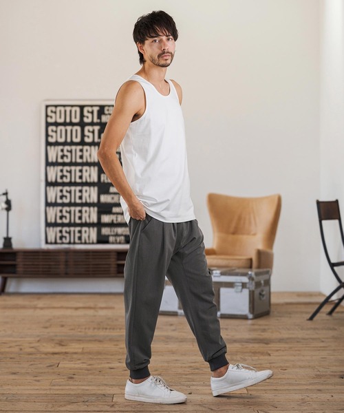 CAMBIO（カンビオ） スラックス mp14599-Slacks Fabric Jogger Pants