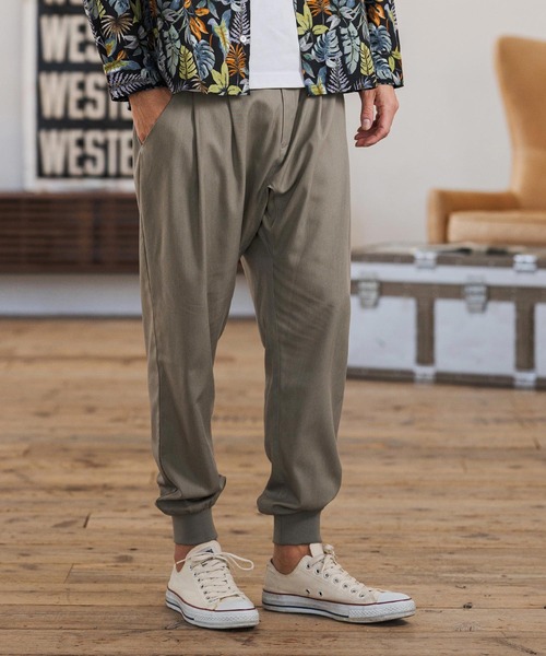 CAMBIO（カンビオ） スラックス mp14599-Slacks Fabric Jogger Pants