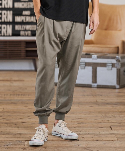 CAMBIO（カンビオ） スラックス mp14599-Slacks Fabric Jogger Pants