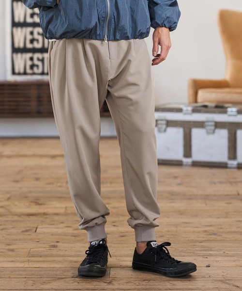 CAMBIO（カンビオ） スラックス mp14599-Slacks Fabric Jogger Pants