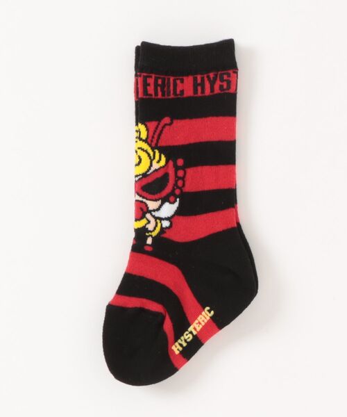 HYSTERIC MINI（ヒステリックミニ） 靴下 LITTLE BEE ボーダー ベビー