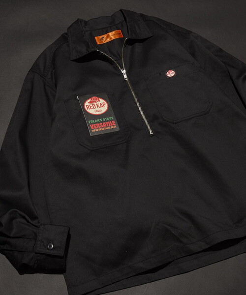 RED KAP（レッドキャップ） シャツ 別注 ハーフジップ ロングスリーブ