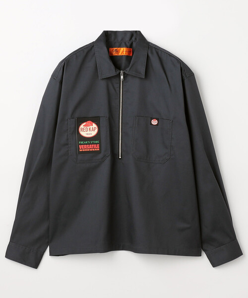 RED KAP（レッドキャップ） シャツ 別注 ハーフジップ ロングスリーブ