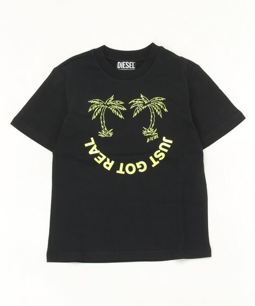 「DIESEL KIDS」 「KIDS」半袖Tシャツ 4Y グレー キッズ_画像3