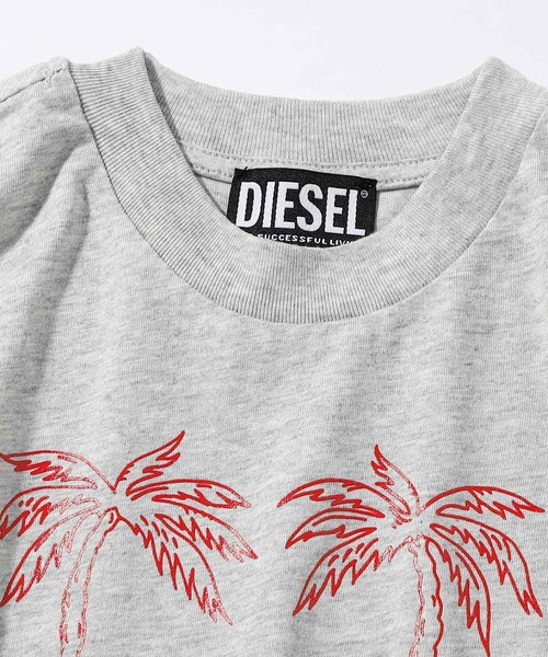 「DIESEL KIDS」 「KIDS」半袖Tシャツ 4Y グレー キッズ_画像9