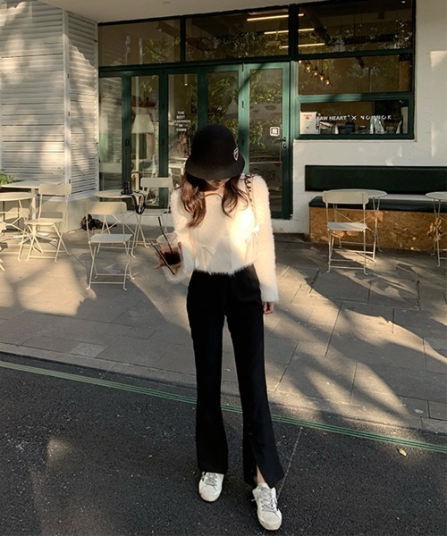 「by muni:r」 ニットカーディガン FREE アイボリー レディース_画像8