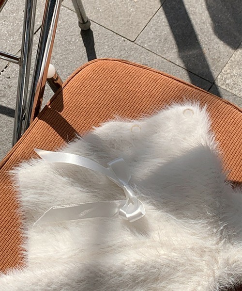 「by muni:r」 ニットカーディガン FREE アイボリー レディース_画像9