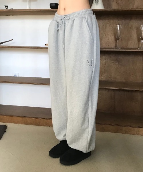 MUCENT（ムセント） ワイドパンツ スウェットパンツ ジャージ MUCENT