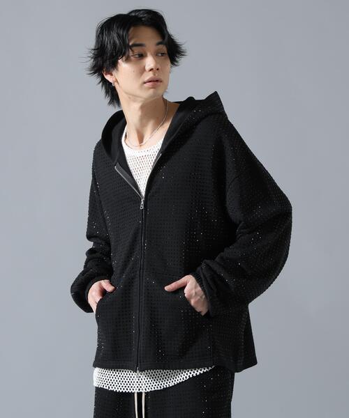 stone  黒パーカー DANKE SCHON（ダンケシェーン） パーカー DankeSchon/ダンケシェーン