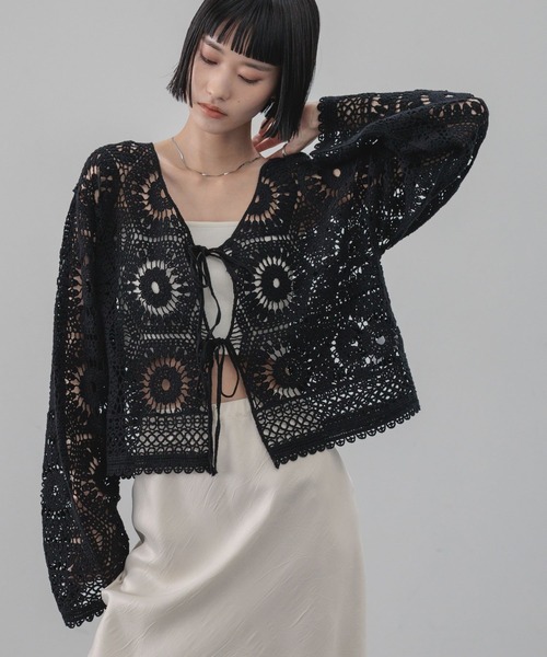 LOWRYS FARM クロシェニットカーディガン LOWRYS FARM｜クロシェニットカーディガン | Rakuten Fashion(楽天