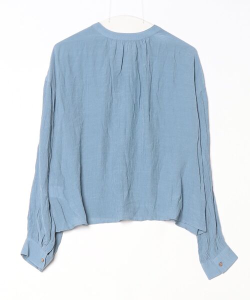 「Java」 フリル長袖ブラウス M ブルー レディース | Java | 01