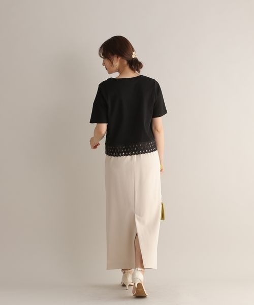 「Andemiu」 半袖Tシャツ FREE グリーン レディース_画像6